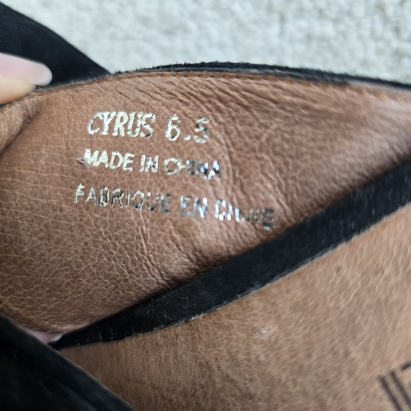 Jeffrey Campbell Cyrus Black Suede Bow Block Heel Mules 6.5 - Picture 3 of 9